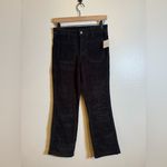 Free People  High Time Velvet Kick Flare Pants NWT Black Photo 2