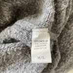 Dreamers Grey Cowl Neck Sweater Neutral Oversized Lagenlook Chunky Knit Look Minimal M L Photo 7