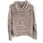 Anthropologie  Pilcro Textured Cowl-Neck Chunky Knit Confetti Sweater Photo 3