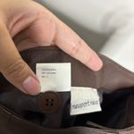 Newport News  Brown Leather Vintage Mini Skirt Sz 14 Photo 5