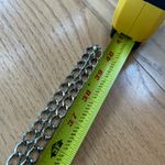 Women's Double Chain Belt Silver 40” Heart Charm Swag Boho Dress Casual Ladies Photo 5