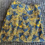 LuLaRoe  Beauty and The Beast Yellow & Blue Leggings Tall & Curvy EUC #4155 Photo 2