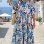 PRETTY GARDEN Floral Midi Summer Dress size M Photo 0