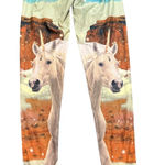 Teeki  Unicorn Wrangler Hot Pants Leggings Womens All Over‎ Print Size Small Photo 0