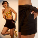 Anthropologie Rumpled Skort in Black Size 10 NWT $98 Photo 12