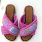 Rue De La Lune Womens Walking On Air Sandals Beaded Embellished Boho Size 36 6 Pink Photo 1