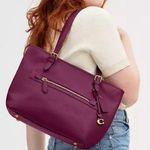 Coach Authentic  1941 pebbled leather zip top Tote Photo 12