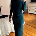 Elegant Dark Green Maxi Dress Size 4 Photo 0