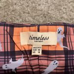 Unique Vintage NWT Women’s Timeless London Orange Ghost Print Halloween Playsuit Romper Sz 4XL Photo 5