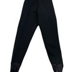 Vintage Kaelin Schoeller Stirrup Stretch Snow Ski Pants Black Wool Blend Size 6 Photo 2