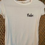 Vestique Babe White Crop Top Photo 0