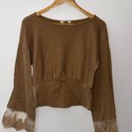 Gimmicks by BKE Gimmicks Brown Textured Sweater Large Photo 1