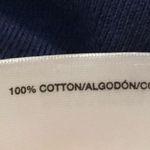 š Pappagallo pullover short sleeve solid navy blue polo top large Photo 8