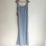 BHLDN  Adena Maxi Square Neck Dress Dusty Blue Sz 6 NWT Photo 2