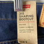 Levi's NWT 315 SHAPING BOOTCUT WO SIZE 26W SHORT MIDRISE TUMMY SLIMMING Photo 8