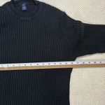 Gap Vintage Women's S Ribbed Crew Neck Long Sleeve Sweater Dark Navy Blue Photo 5