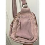Free People  Sling Blush Pink Suede Bag Photo 5