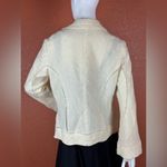 Tribal Cream Blazer with Embroidered Floral Design Size 14 Photo 5