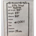 Fifty Street Sweater Woman's Size Small Cream Exposed Back Distressed Coastal Photo 9