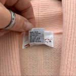 Vintage 90s pastel pink double breasted cardigan sweater smoking jacket MEDIUM Photo 4