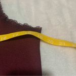 3d emblem women's XL 90s Burgundy Rose Tank Top biker harley lace moto free spir Red Photo 4