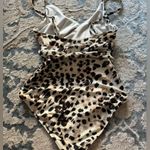 Aerie  Wrap One Piece Cheetah Swimsuit M Photo 4