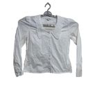 Calligraphie Lace Collar Long Sleeve white 100% cotton women's blouse size M Size M Photo 1