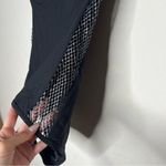 Babajaan NAOMI SWIMSUIT FISH NET CUT SIDE BLACK METALLIC NWT Photo 2