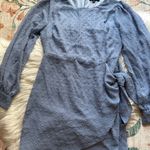 LULU’S Much Love Light Blue Swiss Dott Long Sleeve Tie Photo 6