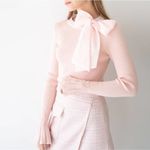 Nancy Pink Dust Sparkle Sweater Size Extra Large Bow NEW Photo 4