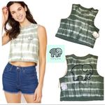 Ivory Ella  | Lily Pad Cropped Tie Dye Tank Tee XL Photo 1