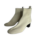 Everlane  Glove Boot ReKnit Ankle Boots Womens Size 10 Cream Ribbed Block Heel Photo 11