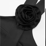 Rosette Black Halter Top Photo 3
