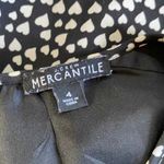 J.Crew Mercantile Dress Womens 4 Black White Long Sleeve Heart Print Layered Photo 5