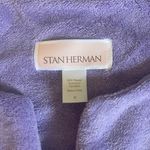 New Stan Herman Purple Zip Up Short Sleeve Robe Gown With Pockets M Size M Photo 2