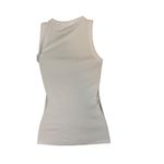J.Crew White Ribbed Tank Top Womens Sleeveless Knit Shirt Cotton Blend Size S Photo 3