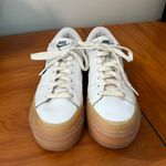 Nike Women's Court Legacy Lift Platform Sneaker Green White FV5526-100 Leather Photo 4