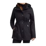 Hunter  Water Resistant Cotton Smock Rain Jacket Women M Black Outdoor Hooded Photo 14