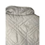 IZOD Puffer Vest Reversible Zip Up Fleece Lightweight Grayish White Vest Sz S Photo 2