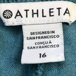 Athleta Retreat Linen Mid-Rise Wide Leg Pants Women's Plus Size 16 Split Hems Photo 3