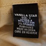 Vanilla Star Jeans Vanilla Star 7 Womens High waist Belted Trouser Wide Leg Shorts Tan Size 7 Photo 3