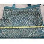 Vintage Style & Co. Sling Woven Blue Large Shoulder Bag Tote Women’s Purse Photo 5