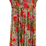 Badgley Mischka  Floral‎ Chiffon Maxi Dress Evening Gown Wedding Guest Flowy 12 Photo 0