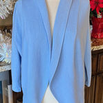 Kasper  Powder Baby Blue Open Cardigan Sweater Womens Small Photo 0