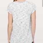 Lululemon Another Mile Short Sleeve Top Size 6-8 Tiger Space Dye Black White Photo 10