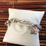 Brighton Silver and Pink Breast Cancer Awareness Charm Bracelet Photo 2