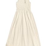 T Tahari New Tahari Sleeveless Smocked Bodice Dress in White Size XSmall Photo 0