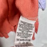 Free People  We the Free Star Relaxed Distressed Henley Top Orange Linen Small Photo 7