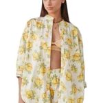 Out From Under Urban Outfitters Lemon Bailey Boyfriend Oversized Blouse XS/S Photo 0