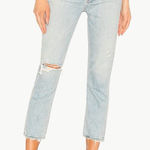 AGOLDE Riley High Rise Straight Crop Jeans | Sz 27 | Shatter (Light Wash) Photo 0